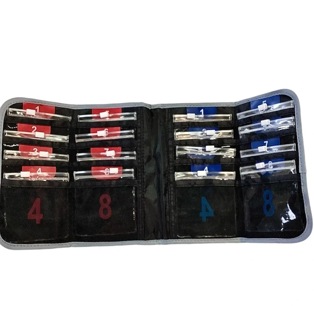 Lewis N Clark Black & Gray Deluxe Accessory / Pill Organizer AM/PM 16 Pouches